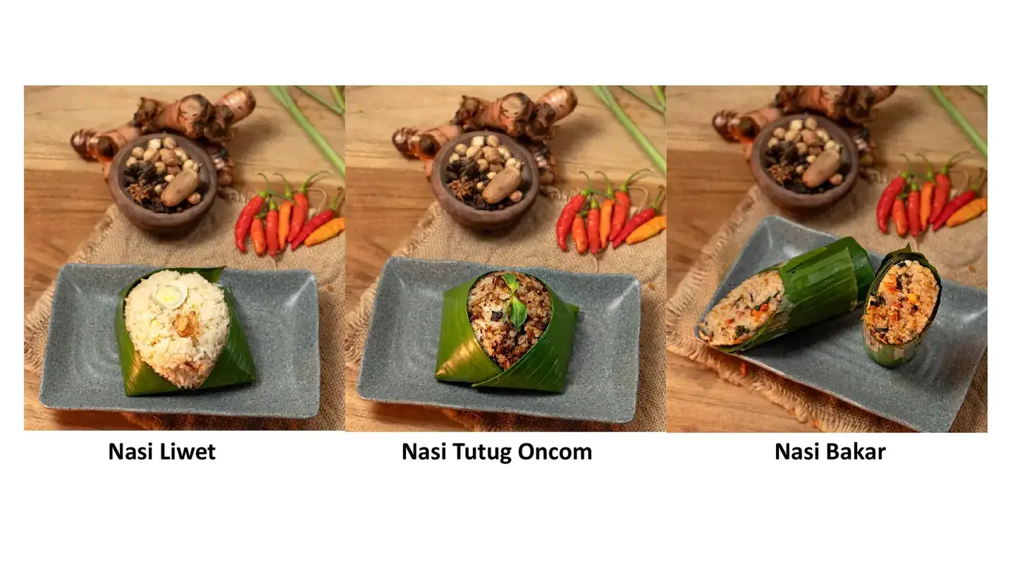 Menu nasi liwet, nasi tutug oncom, dan nasi bakar